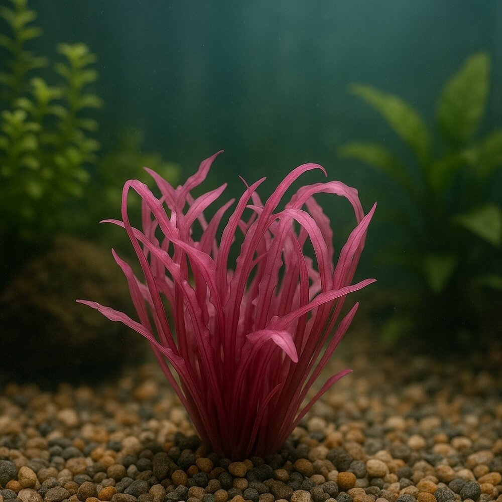 Waterplant Cryptocoryne balansae 'pink' in-vitro