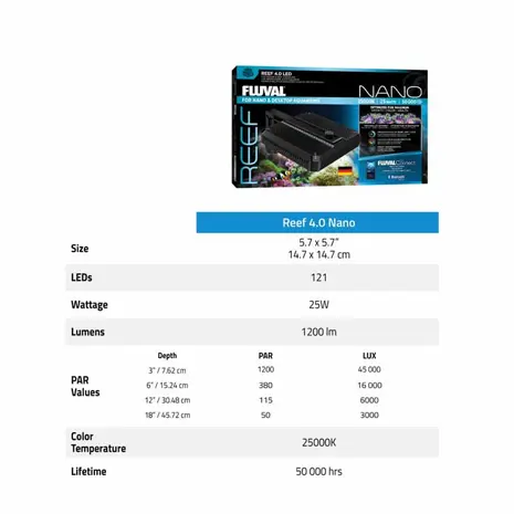 Fluval FL Nano Reef 4.0 LED 25W Fluval FL Nano Reef 4.0 LED 25W