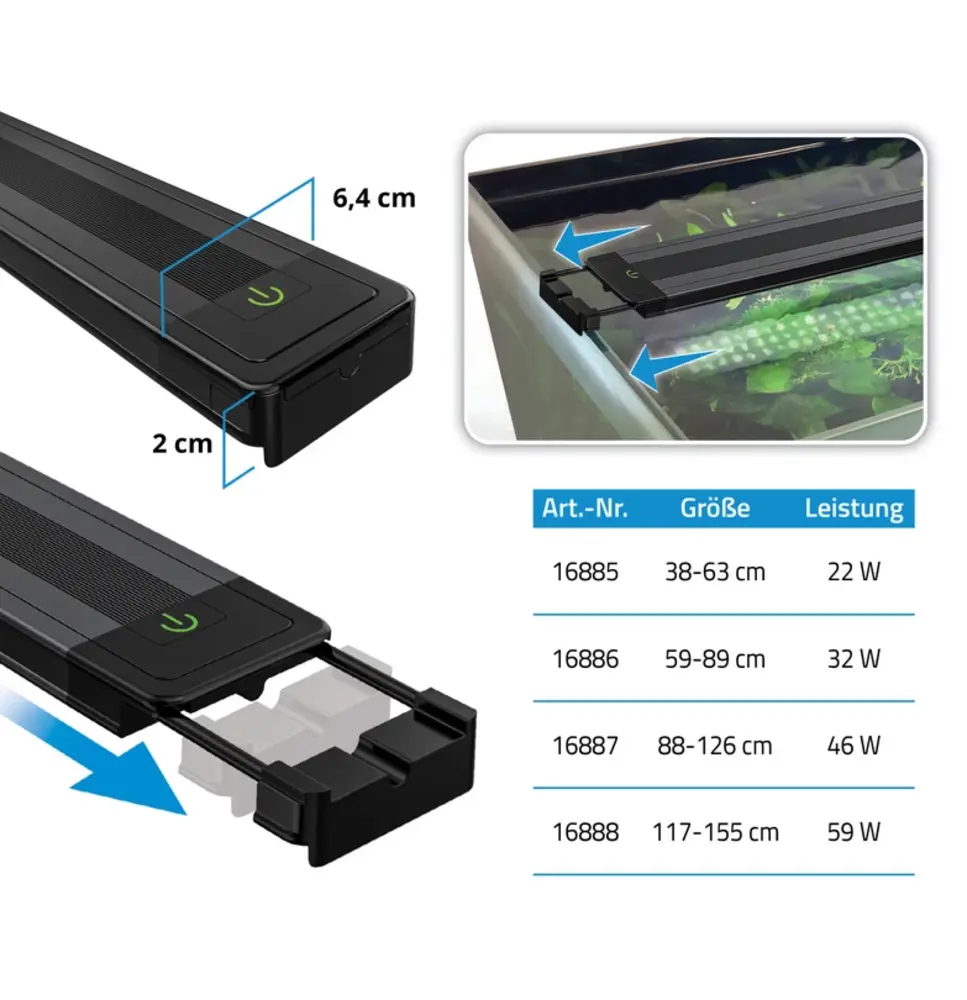 Fluval FL Plant 4.0 LED 22W 38,4-63 cm Fluval FL Plant 4.0 LED 22W 38,4-63 cm
