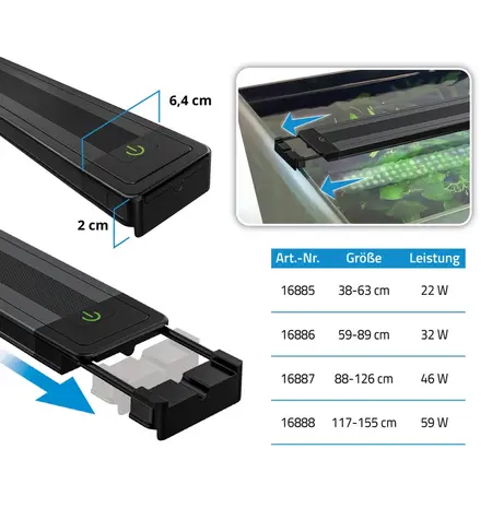 Fluval FL Plant 4.0 LED 22W 38,4-63 cm Fluval FL Plant 4.0 LED 22W 38,4-63 cm