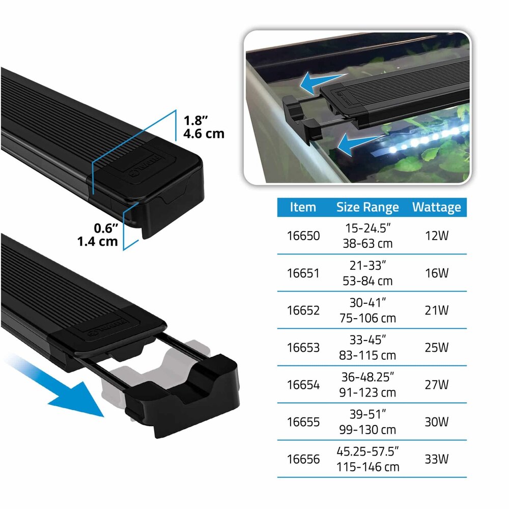 Fluval FL AquaSky LED 3.0 12W 38-62,8 cm Fluval FL AquaSky LED 3.0 12W 38-62,8 cm