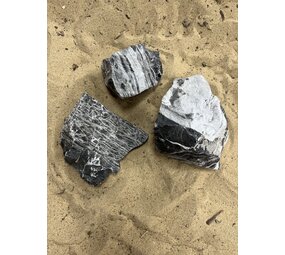 AQXL K Steinbündel Leopard Stone grau 3 Stück