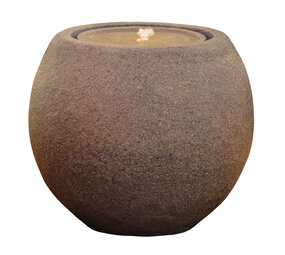 Heissner Heissner Terrassenbrunnen Kugel LED Rost Heissner Heissner Terrassenbrunnen Kugel LED Rost