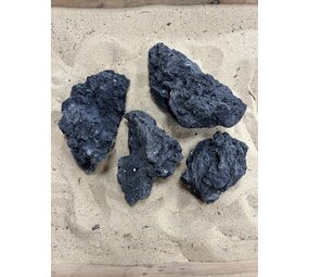 AQXL Selected B Steenbündel Lavastein schwarz 4 Stück