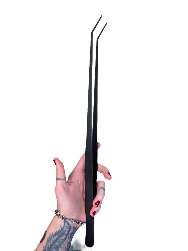 AQXL Selected Schwarze Gebogene Aquascape Pinzette XL 47cm AQXL Selected Schwarze Gebogene Aquascape Pinzette XL 47cm