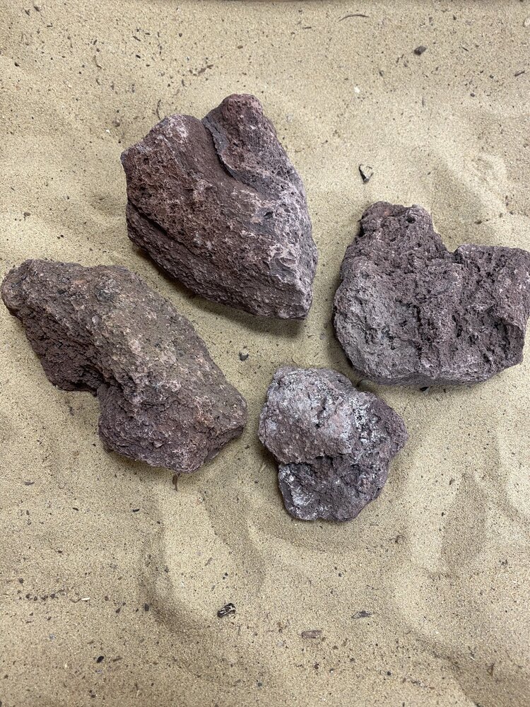 AQXL Selected A Steingebündel Lavastein rot 4 Stück AQXL Selected A Steingebündel Lavastein rot 4 Stück