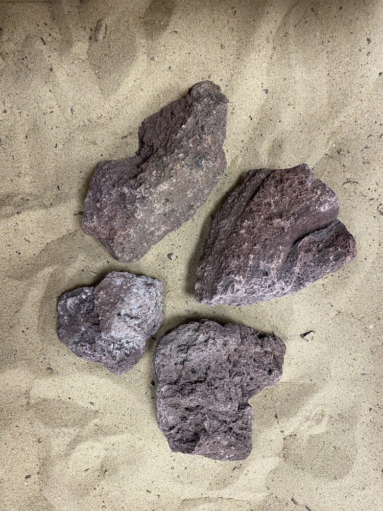 AQXL Selected A Steingebündel Lavastein rot 4 Stück AQXL Selected A Steingebündel Lavastein rot 4 Stück