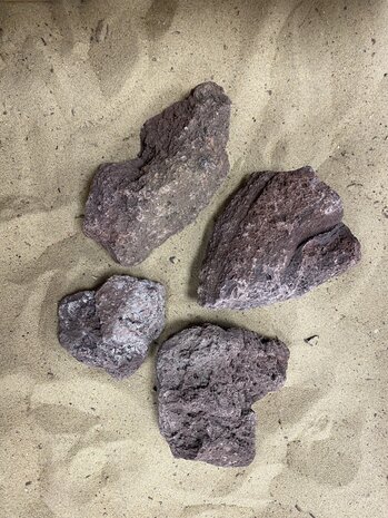 AQXL Selected A Steingebündel Lavastein rot 4 Stück AQXL Selected A Steingebündel Lavastein rot 4 Stück