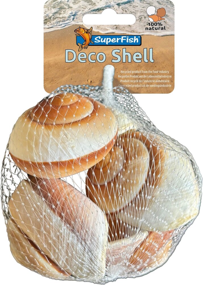 Superfish deko schnecke braun weiß