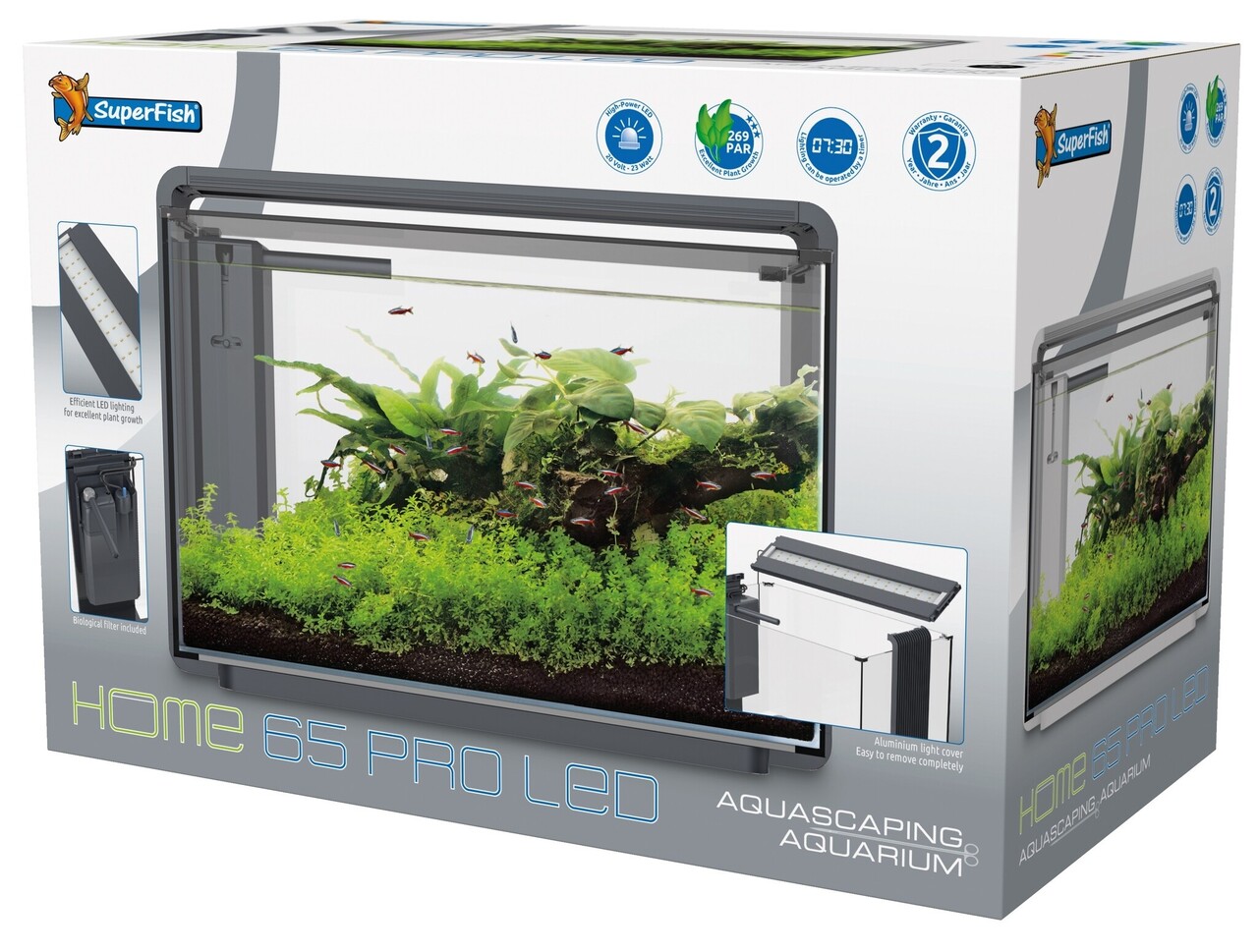 Superfish Home ProLED 65 Aquarium Schwarz Superfish Home ProLED 65 Aquarium Schwarz