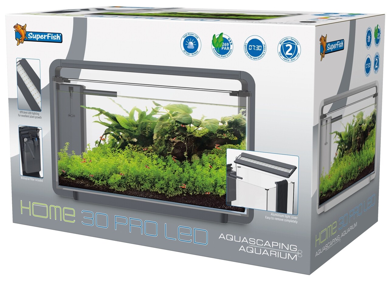 Superfish Home ProLED 30 Aquarium Schwarz