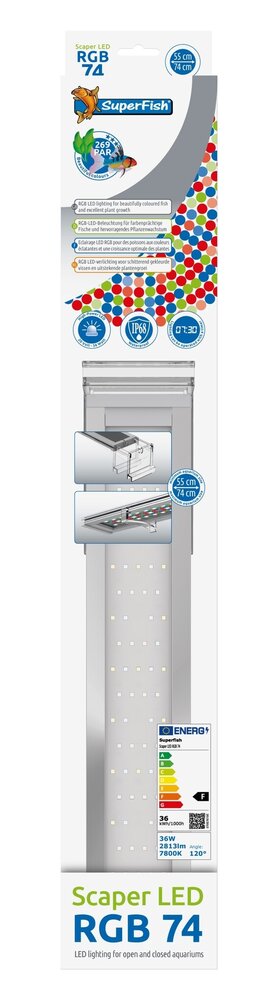 Superfish Scaper LED RGB 74 Beleuchtung 36W Superfish Scaper LED RGB 74 Beleuchtung 36W