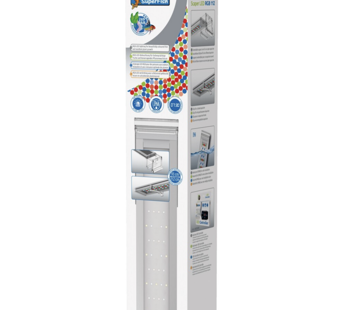Superfish Scaper LED RGB 112 Beleuchtung 55W Superfish Scaper LED RGB 112 Beleuchtung 55W