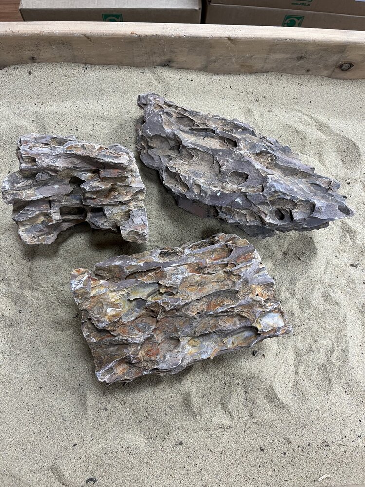 AQXL Steinbündel B Dragon Rock braun 3 Stück