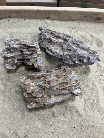 AQXL Steinbündel B Dragon Rock braun 3 Stück