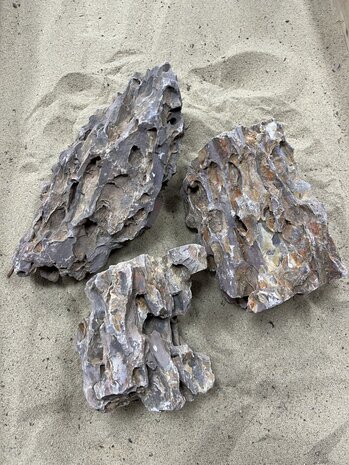 AQXL Steinbündel B Dragon Rock braun 3 Stück