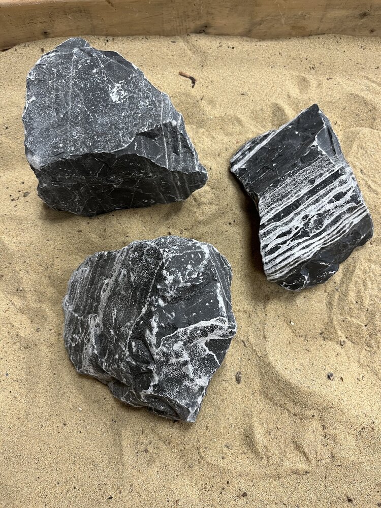 AQXL Steinbündel H Leopard Stone grau/weiß 3 Stück