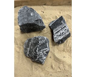 AQXL Steinbündel H Leopard Stone grau/weiß 3 Stück