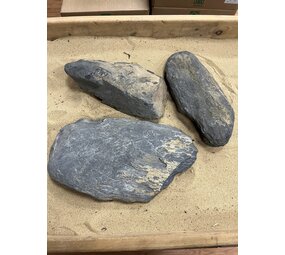 AQXL Steinbündel N Dark Pebble Rock Grau 3 Stück