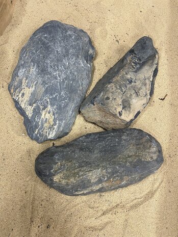 AQXL Steinbündel N Dark Pebble Rock Grau 3 Stück