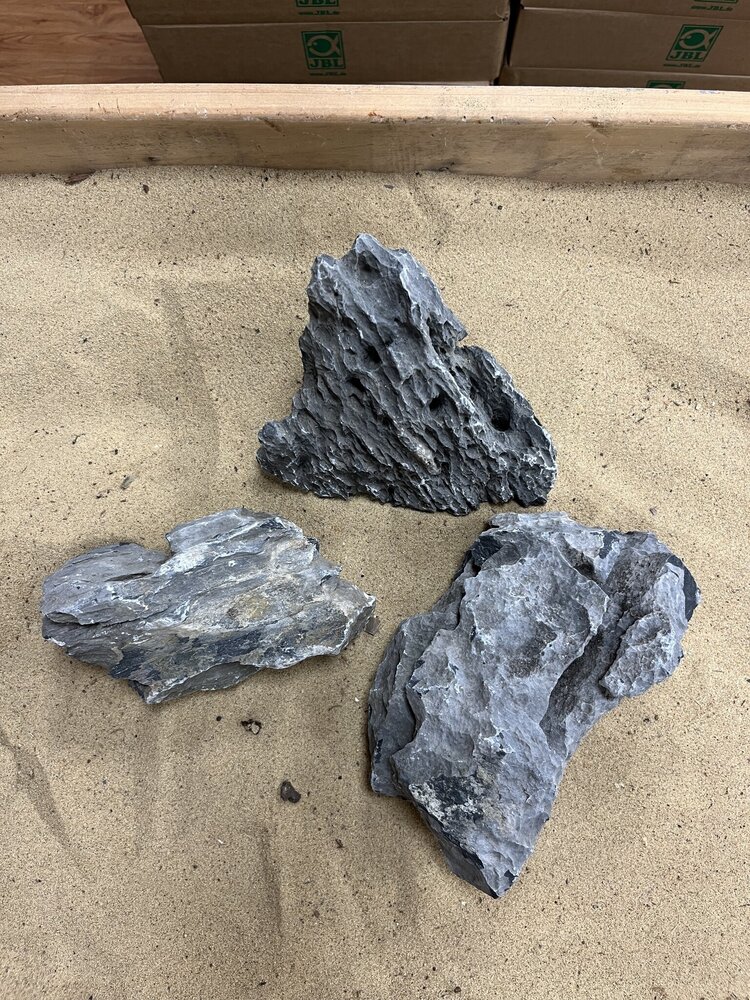 AQXL Steinbündel K Ryuoh Stein grau 3 Stück AQXL Steinbündel K Ryuoh Stein grau 3 Stück