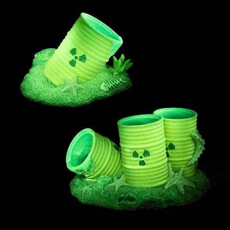 Aqua D'ella Radioaktive Fässer Glow in the dark Komplettset