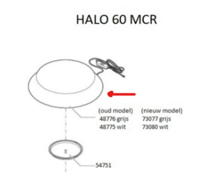 biOrb Ersatzdeckel HALO 60 MCR weiß DC