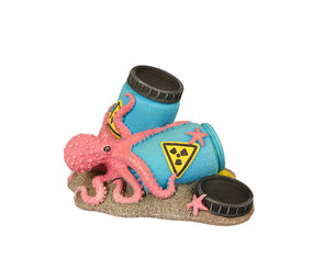 Aqua D'ella Radioaktive Fässer mit Oktopus S - Glow in the dark