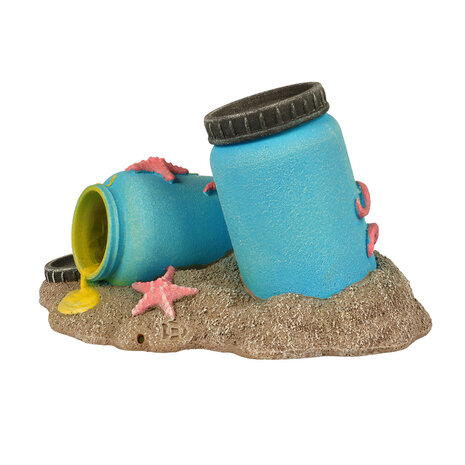 Aqua D'ella Radioaktive Fässer mit Oktopus M - Glow in the dark