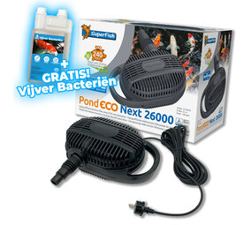 Superfish Teichpumpe Pond Eco Next 26.000-240W + GRATIS Teichbakterien!