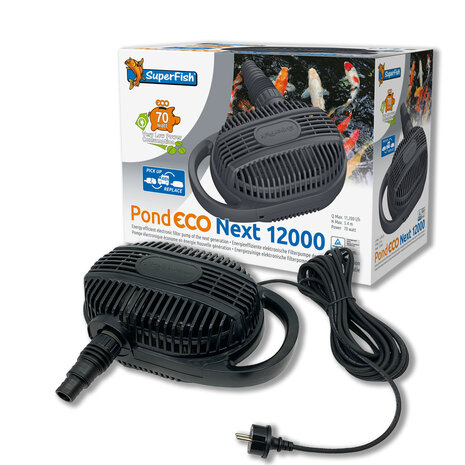 Superfish Pond Eco Next 12.000-70W + GRATIS Teichbakterien! Superfish Pond Eco Next 12.000-70W + GRATIS Teichbakterien!