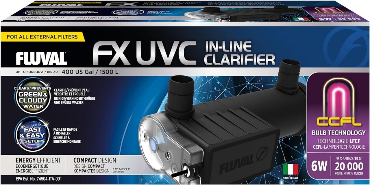 Fluval FL FX UVC 6W In-Line Klärer