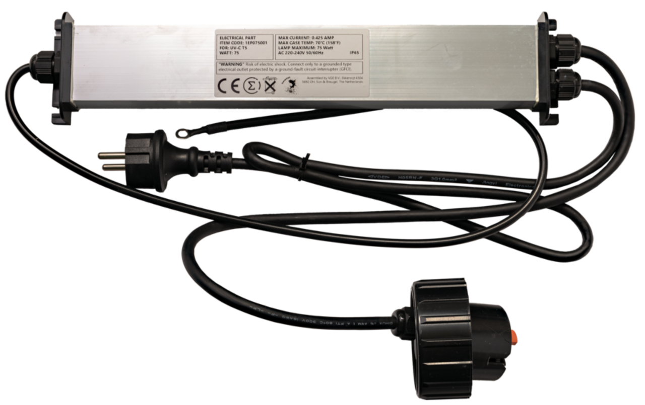 Koi-Pro UVC Trafo+Connector Schalter T5 75W