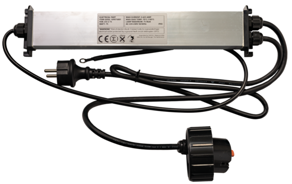 Koi-Pro UVC Trafo+Connector Schalter T5 75W