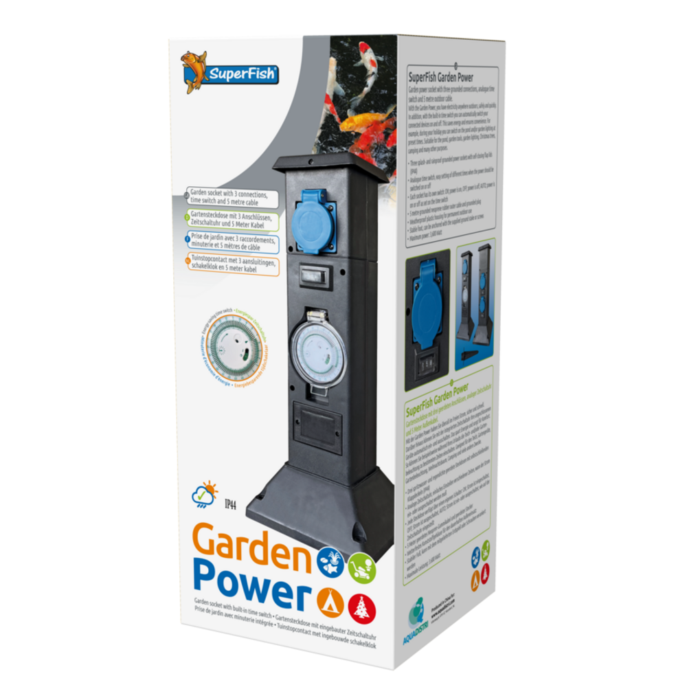 Superfish Gardenpower Steckdosenleiste mit Timer