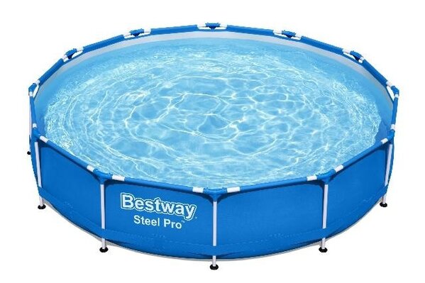 Bestway Schwimmbecken Sirocco Frame Weiß Pro Max Rund 305cm