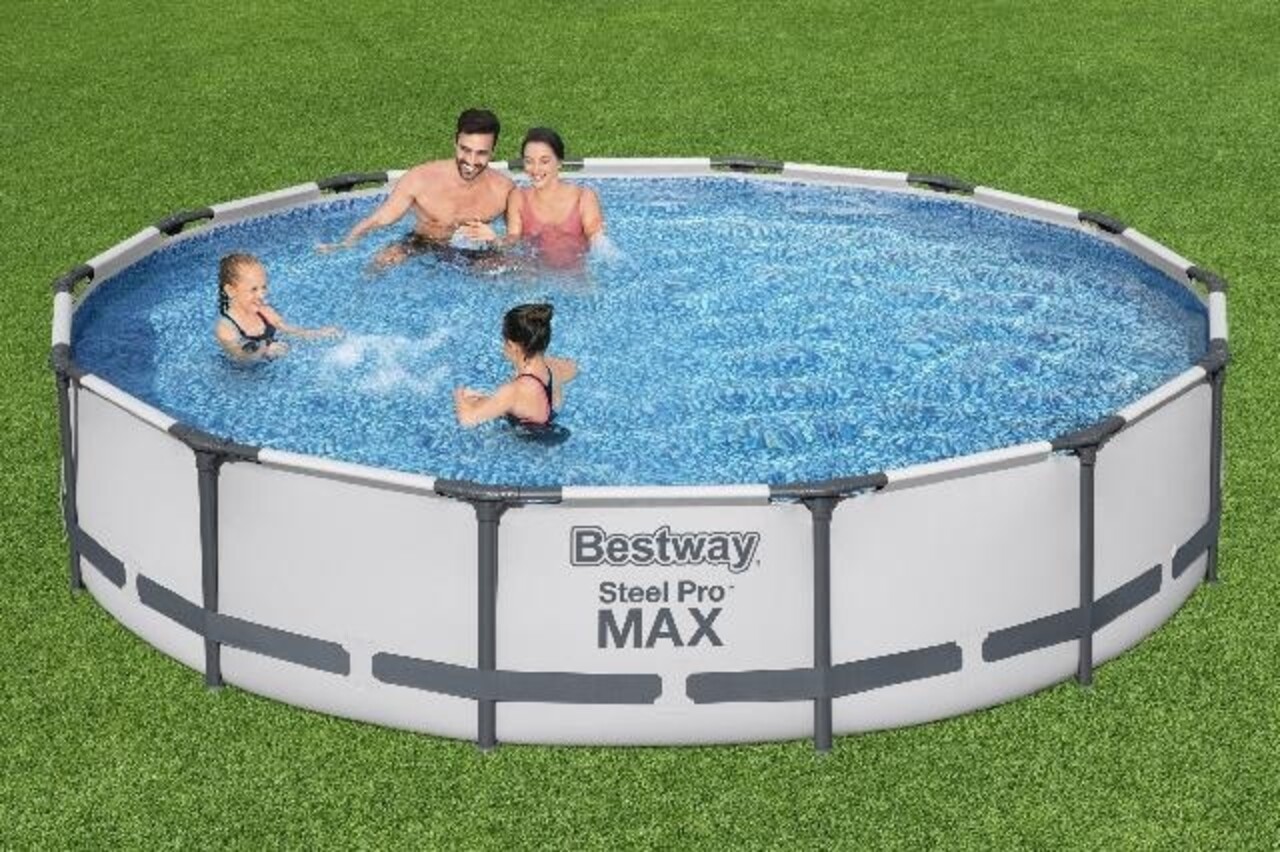 Bestway Schwimmbecken Sirocco Frame Pro Max Set Rund 427cm