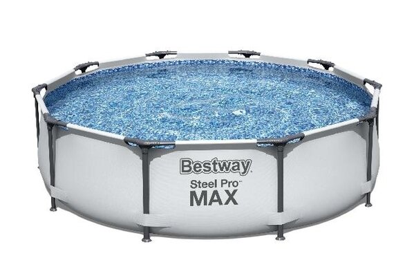 Bestway Schwimmbecken Sirocco Rahmen Grau Pro Max Rund 305cm Bestway Schwimmbecken Sirocco Rahmen Grau Pro Max Rund 305cm