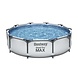 Bestway Schwimmbecken Sirocco Rahmen Grau Pro Max Rund 305cm Bestway Schwimmbecken Sirocco Rahmen Grau Pro Max Rund 305cm