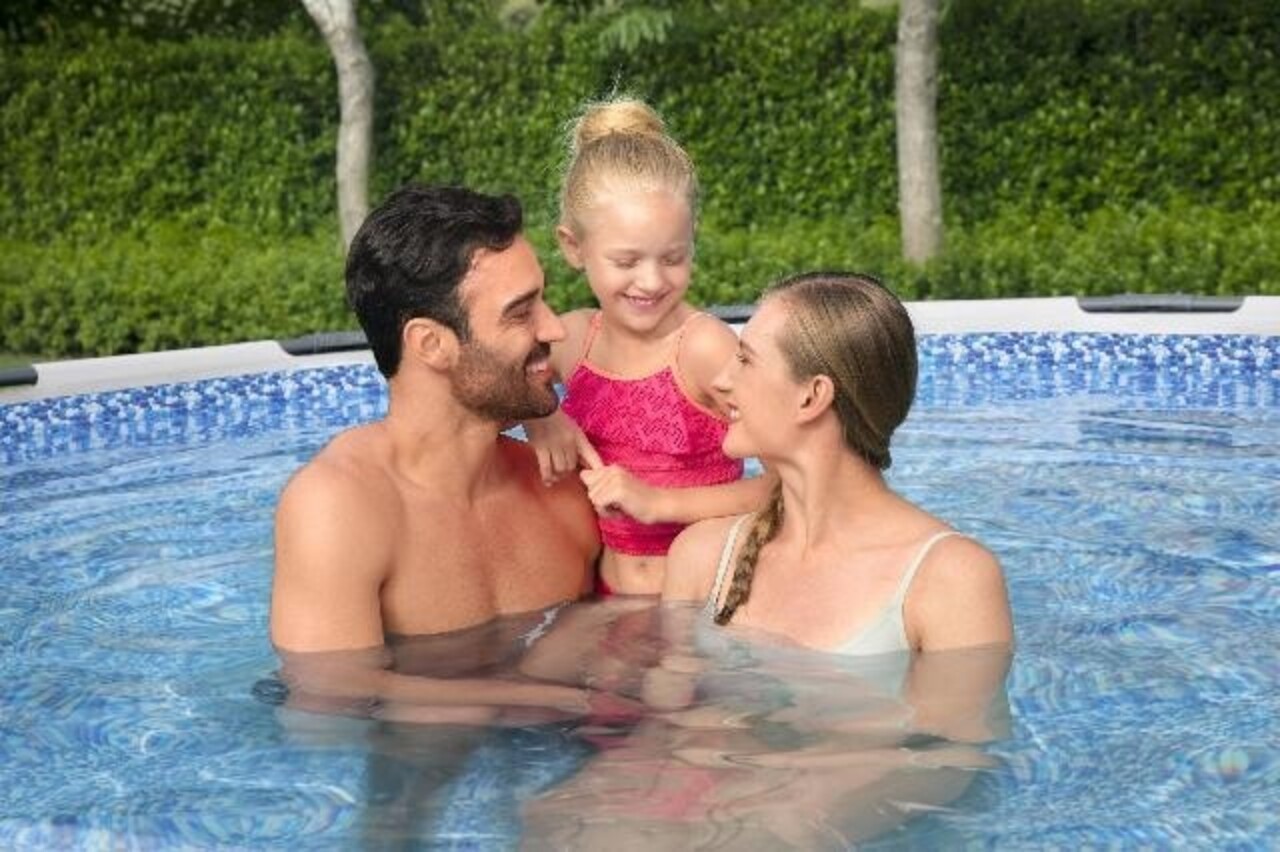 Bestway Schwimmbecken Sirocco Frame Pro Max Set Rund 427cm