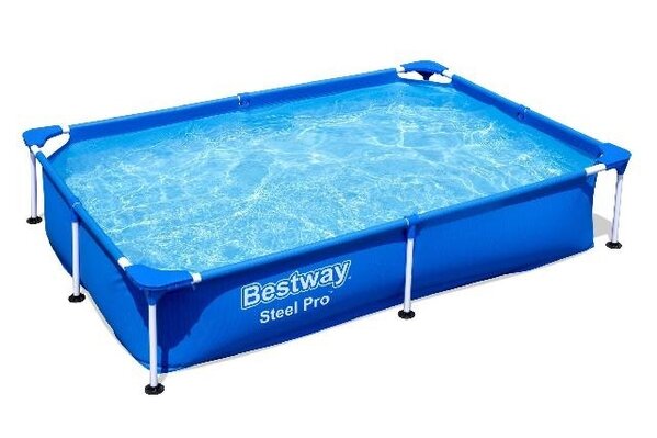 Bestway Schwimmbecken Passaat Rahmen Rechteck 221cm
