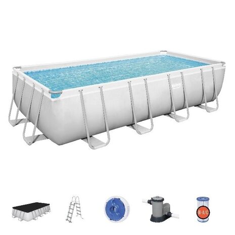 Bestway Schwimmbecken Mistral Set Rechteck 549cm Bestway Schwimmbecken Mistral Set Rechteck 549cm