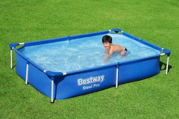 Bestway Schwimmbecken Passaat Rahmen Rechteck 221cm
