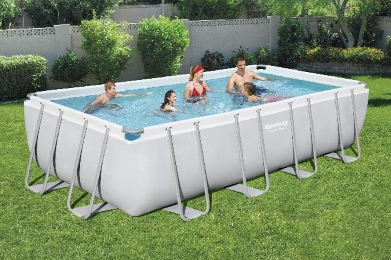 Bestway Schwimmbecken Mistral Set Rechteck 549cm Bestway Schwimmbecken Mistral Set Rechteck 549cm
