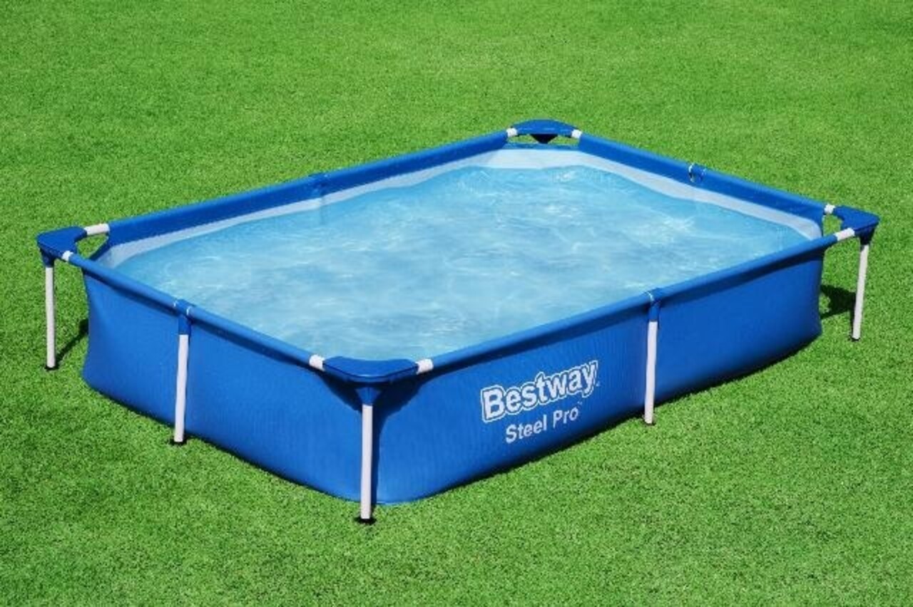 Bestway Schwimmbecken Passaat Rahmen Rechteck 221cm