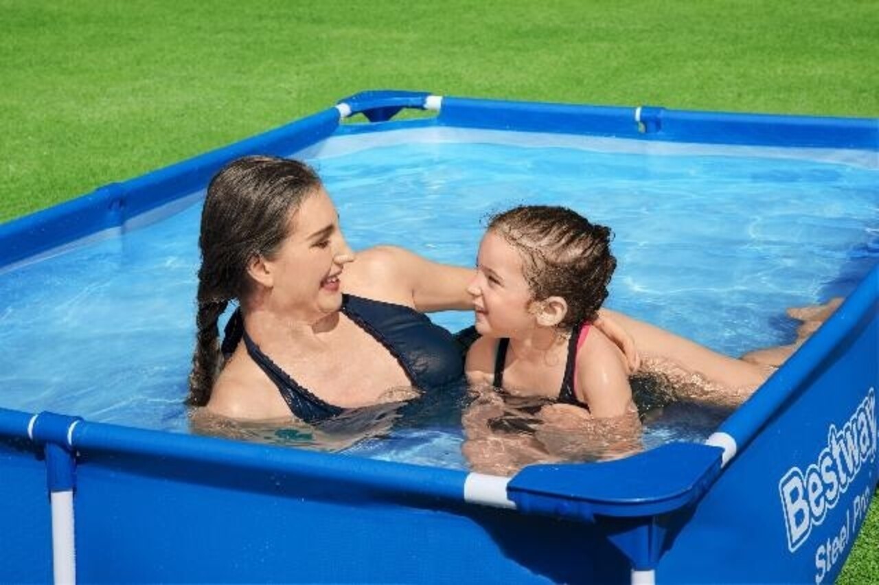 Bestway Schwimmbecken Passaat Rahmen Rechteck 221cm