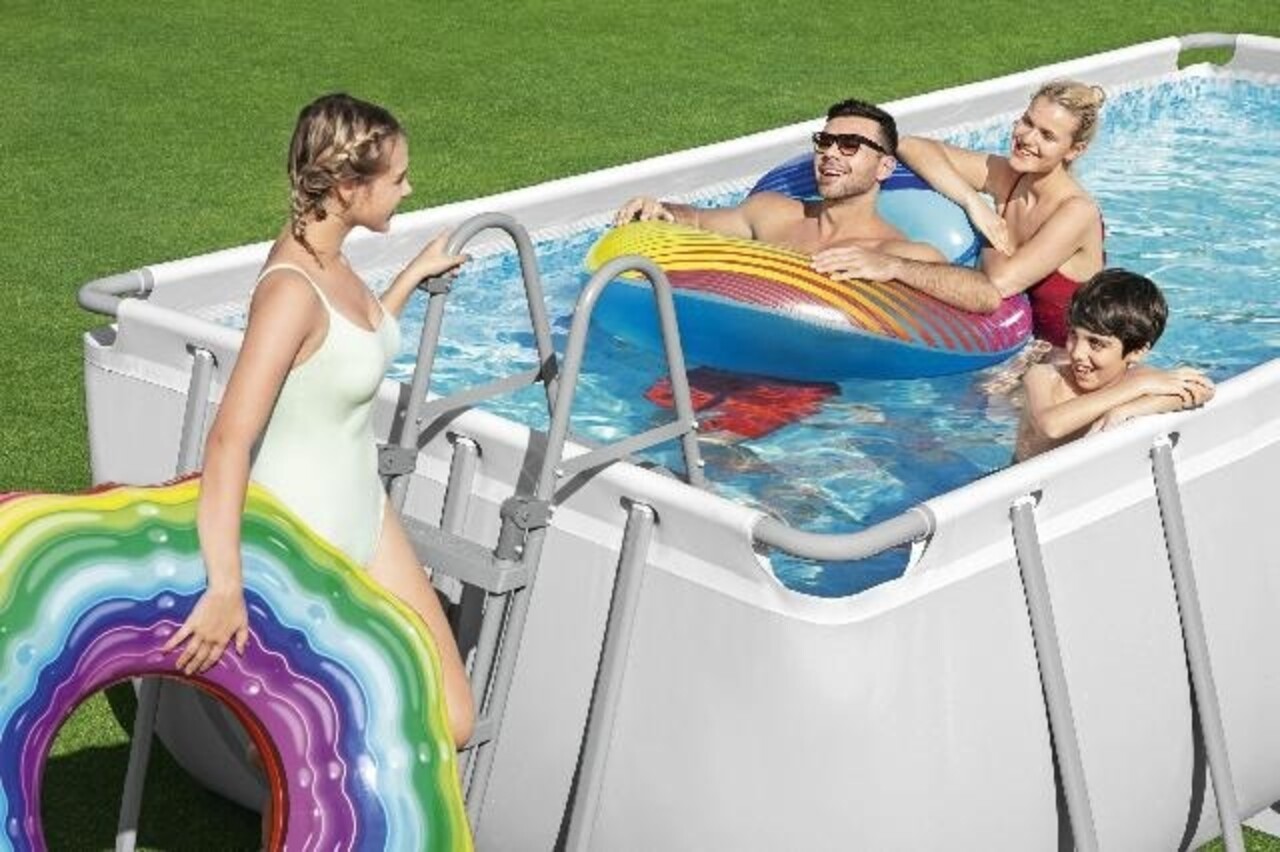 Bestway Schwimmbecken Mistral Set Rechteck 488cm Bestway Schwimmbecken Mistral Set Rechteck 488cm