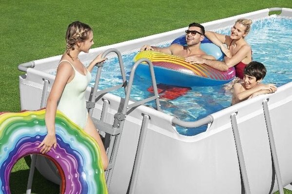 Bestway Schwimmbecken Mistral Set Rechteck 488cm Bestway Schwimmbecken Mistral Set Rechteck 488cm