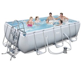 Bestway Schwimmbecken Mistral Set Rechteck 412cm Bestway Schwimmbecken Mistral Set Rechteck 412cm