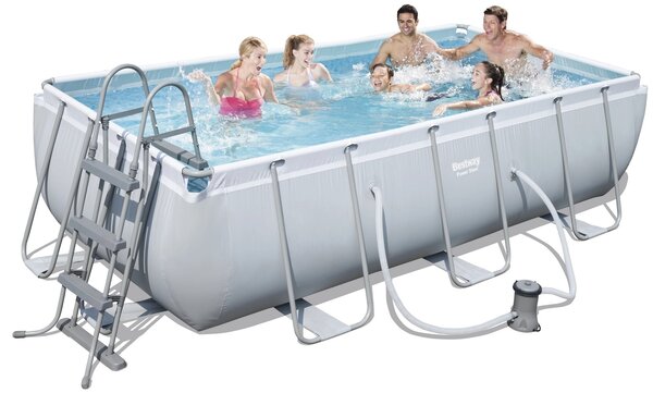 Bestway Schwimmbecken Mistral Set Rechteck 412cm Bestway Schwimmbecken Mistral Set Rechteck 412cm